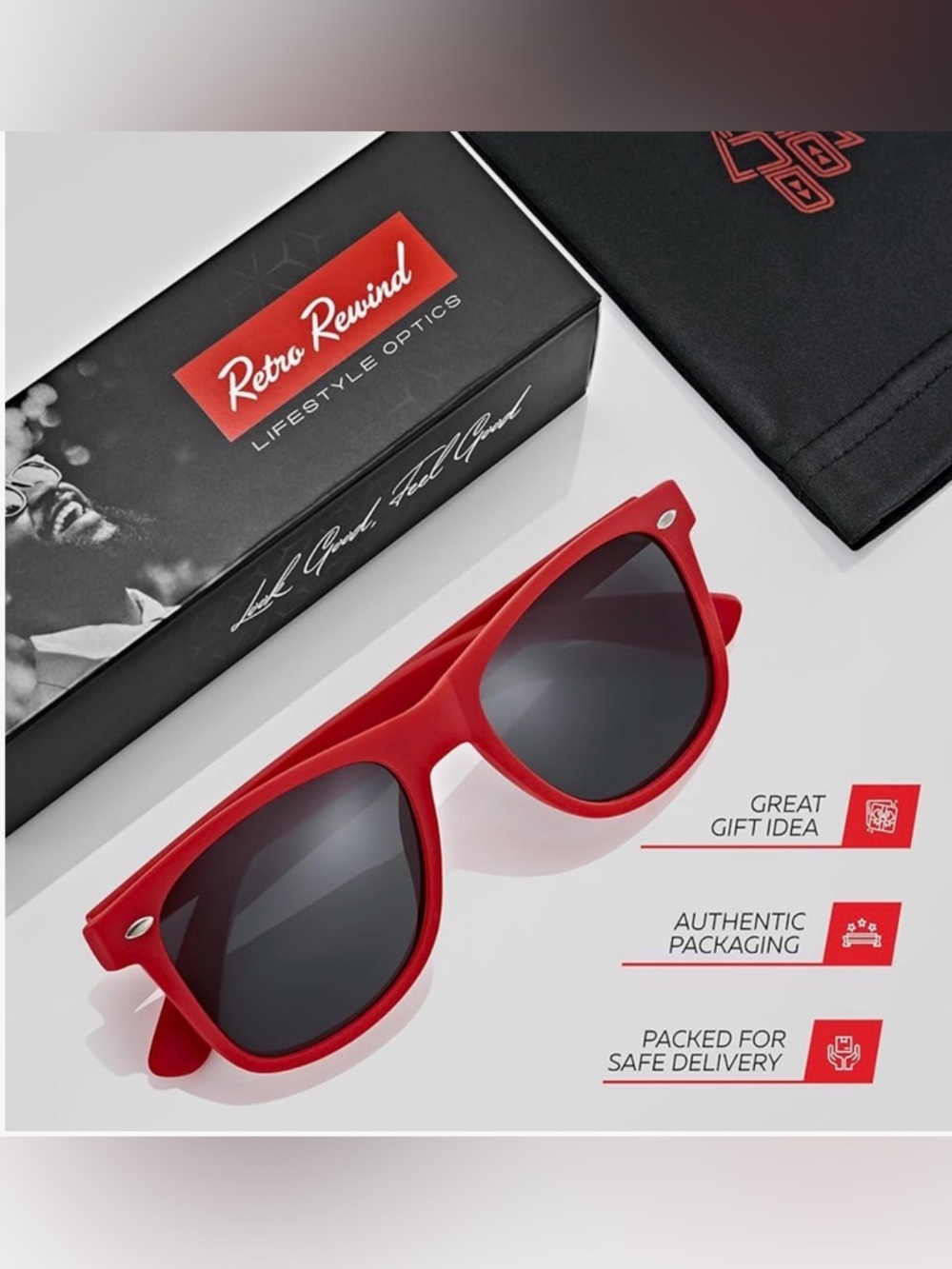 Retro Rewind Polarized Sunglasses for Men and Women UV Protection Summer NWT
